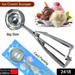 2418-ice-cream-serving-scoop-stainless-steel-premium-quality-ice-cream-serving-spoon-scooper-with-trigger-release